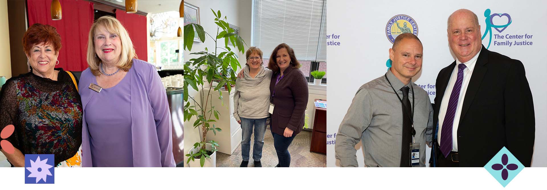 collage of CFJ staff with key stakeholders