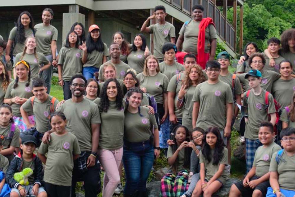 happy campers at camp hope smiling